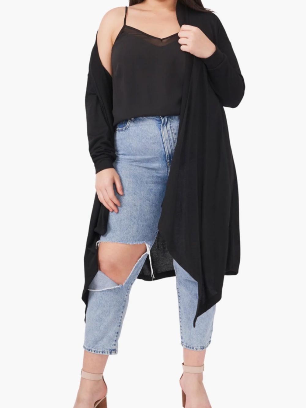 Drape Front Cardigan
